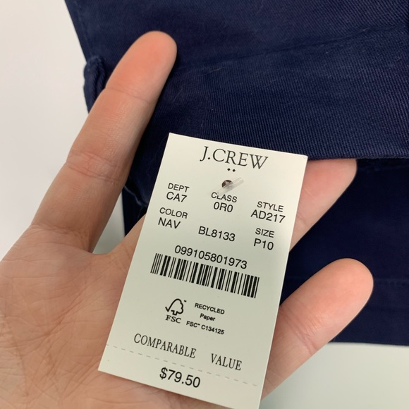 J.Crew Navy Blue Girlfriend Chinos - Picture 6 of 10